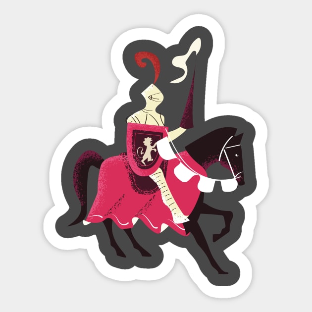 Medieval Knight Sticker by nickemporium1